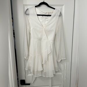 Impeccable Pig Textured White Dress